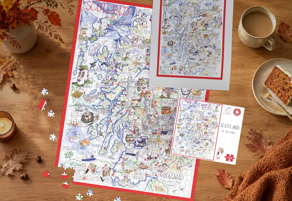 Carte de l'Écosse - Puzzle Tim Bulmer 1000 pièces
