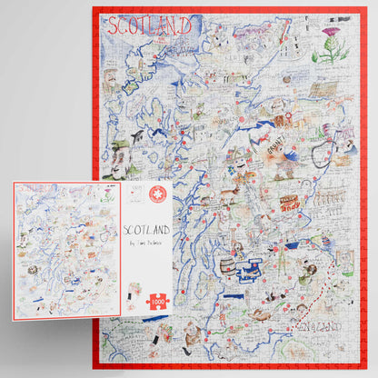 Carte de l'Écosse - Puzzle Tim Bulmer 1000 pièces