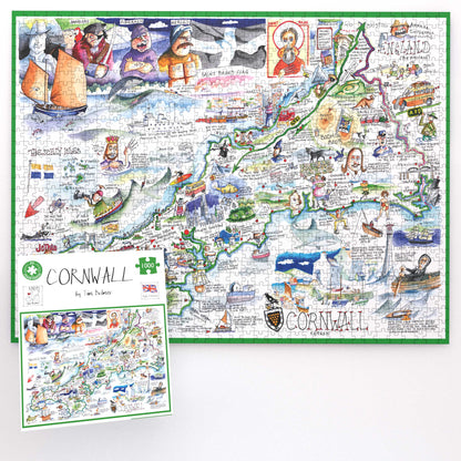 Carte des Cornouailles - Puzzle Tim Bulmer 1000 pièces