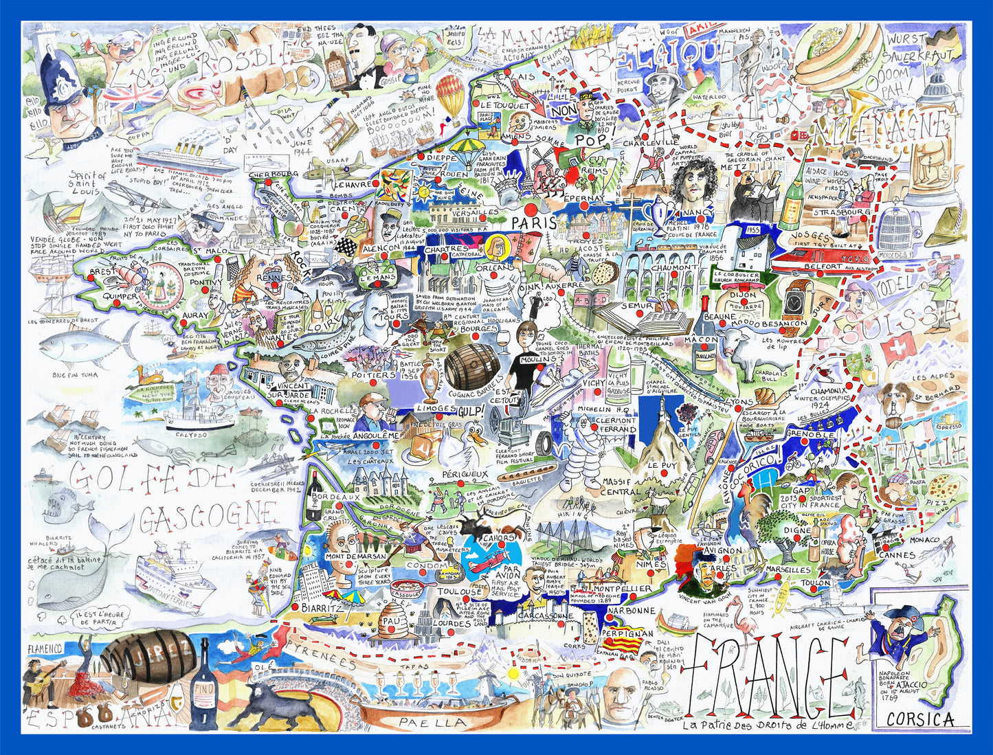 France - Puzzle Tim Bulmer 1000 pièces