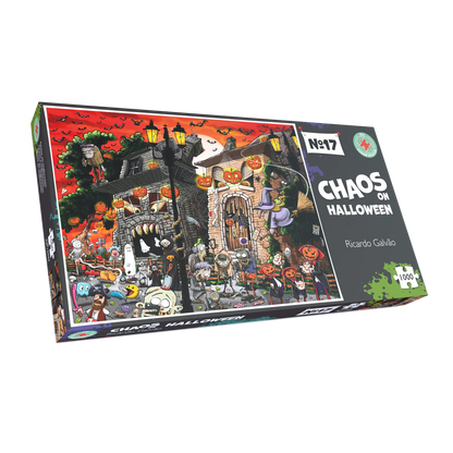 Chaos on Halloween - No.17 1000 or 500 Piece Jigsaw Puzzles