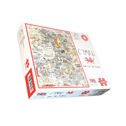 Tim Bulmer Map of Wales - 1000 Piece Jigsaw Puzzle