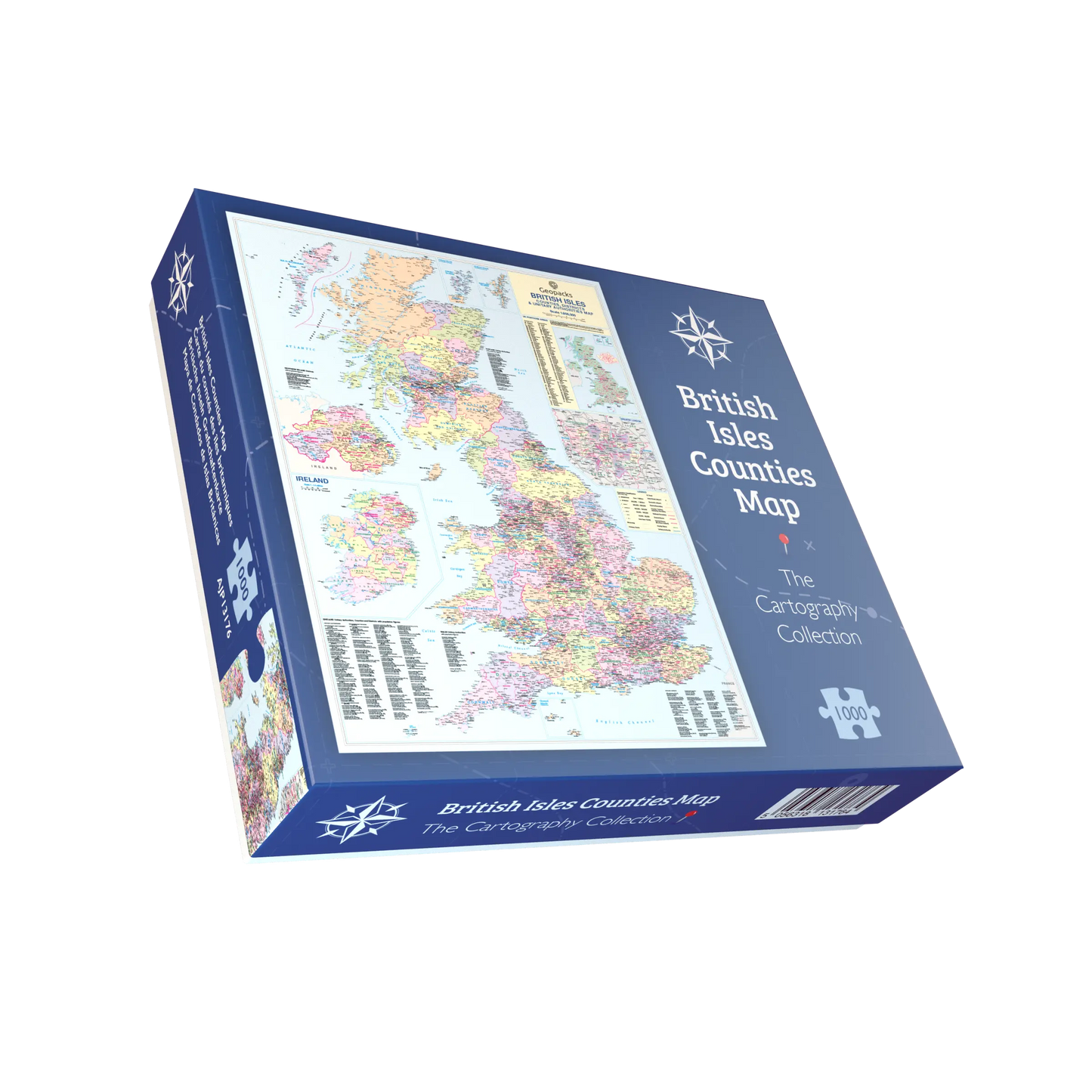 Puzzle 1000 pièces : Carte des comtés des îles britanniques