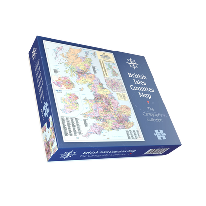 Puzzle 1000 pièces : Carte des comtés des îles britanniques