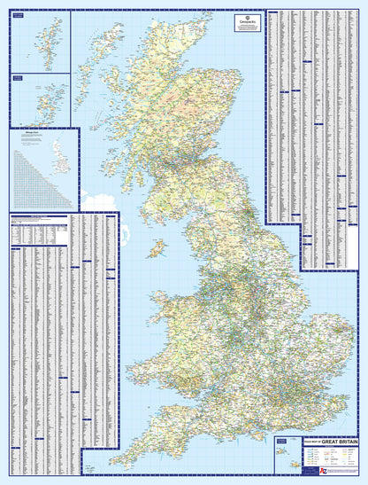 Puzzle 1000 pièces Carte routière des îles britanniques