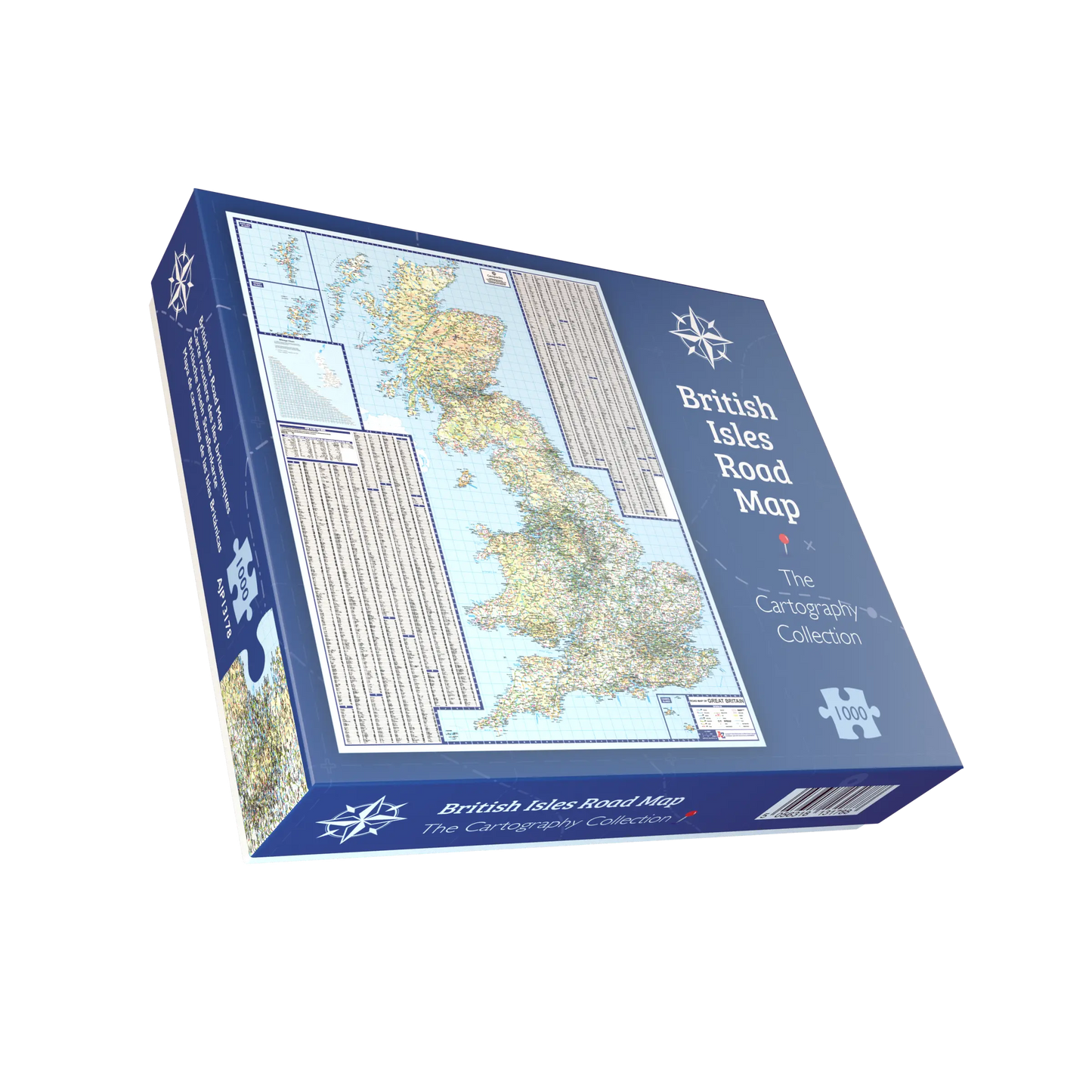 Puzzle 1000 pièces Carte routière des îles britanniques