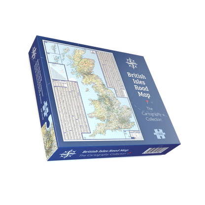 Puzzle 1000 pièces Carte routière des îles britanniques
