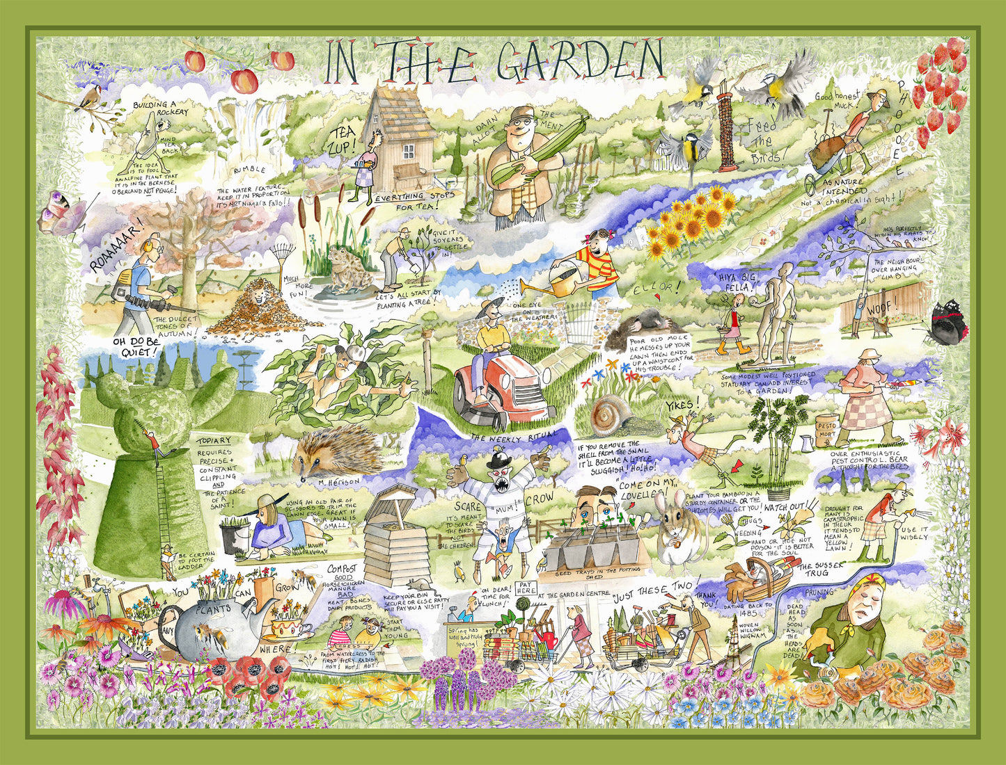 In The Garden - Tim Bulmer 1000 Piece Jigsaw Puzzle
