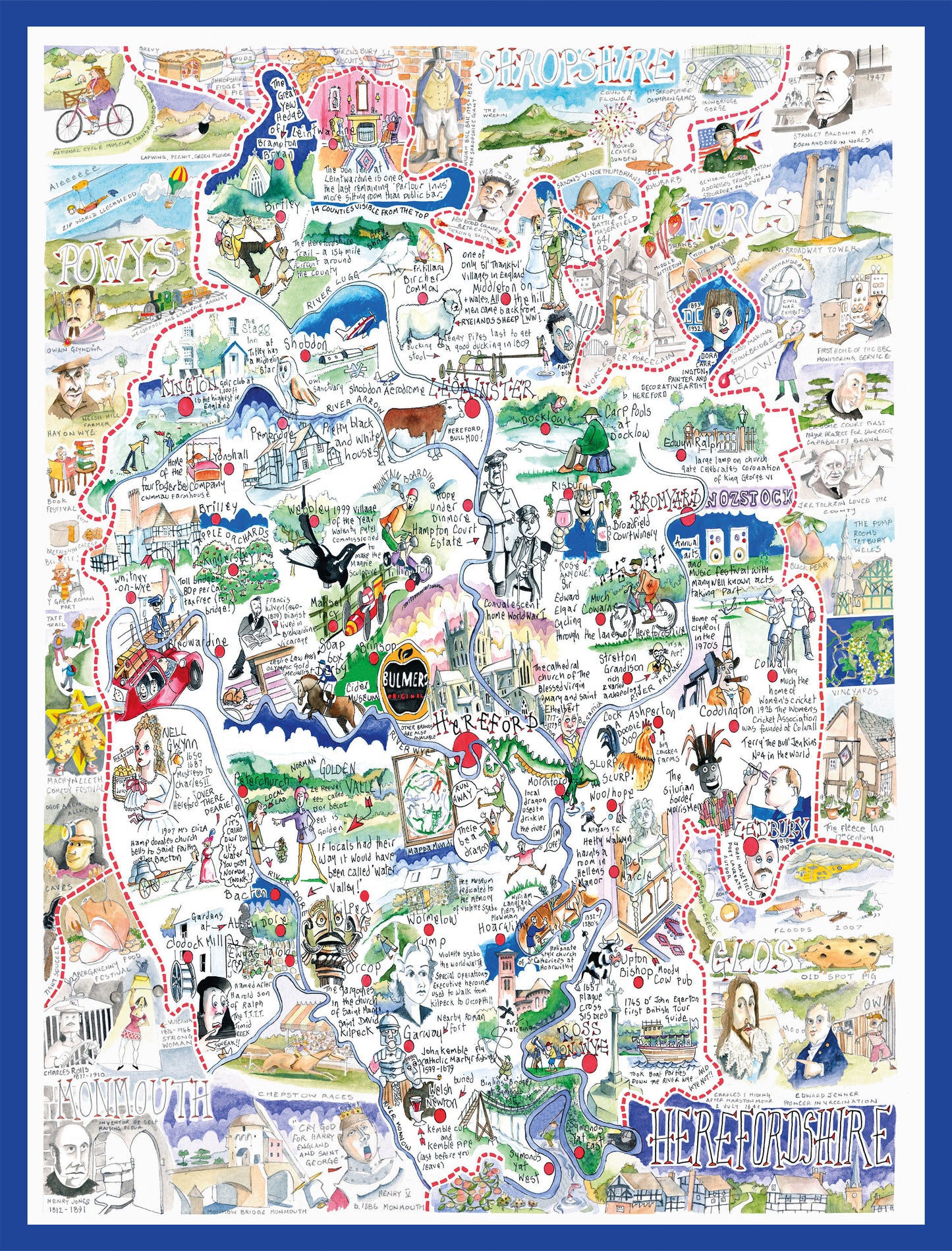 Herefordshire - Tim Bulmer 1000 Piece Jigsaw Puzzle