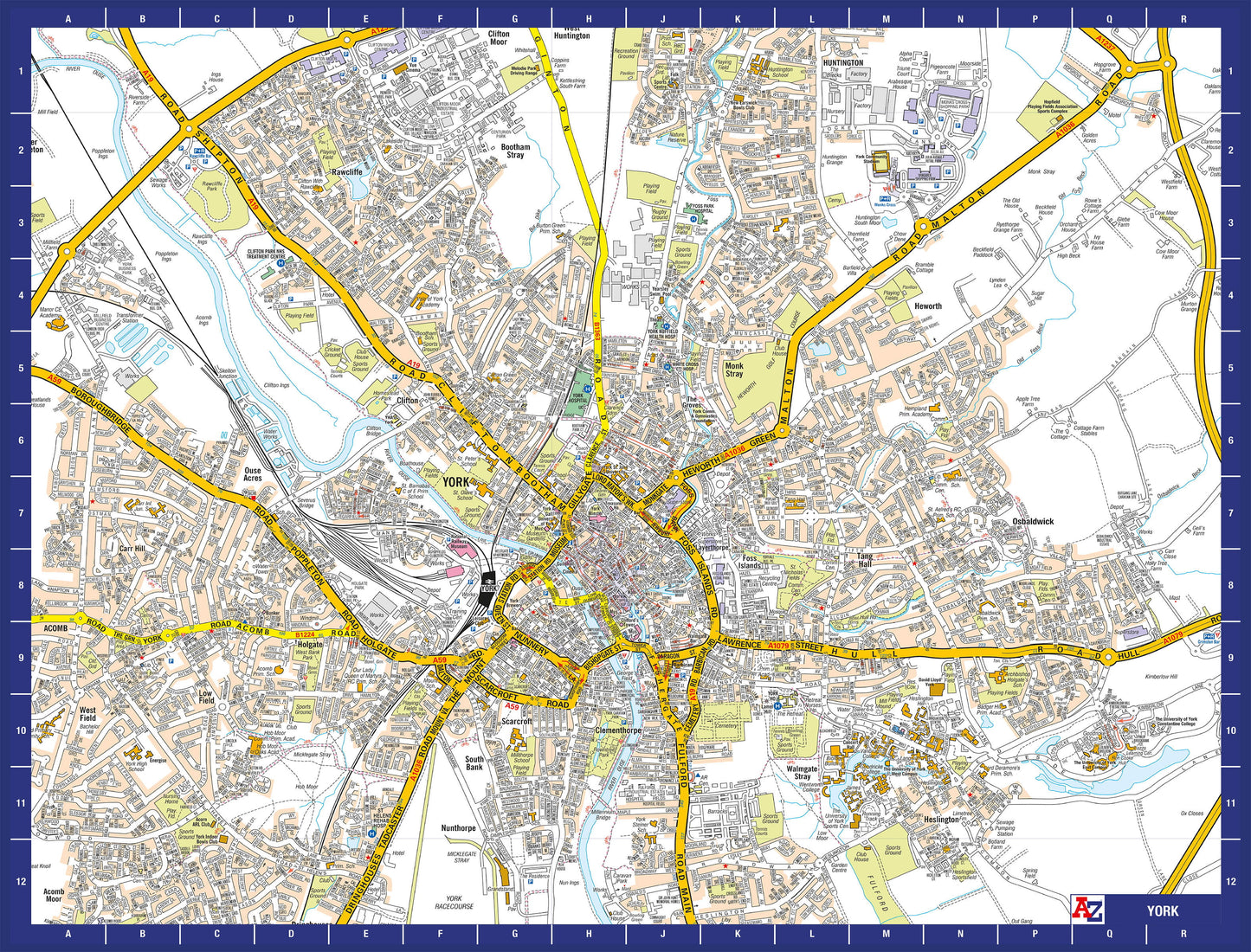 A-Z Map of York 1000 Piece Jigsaw