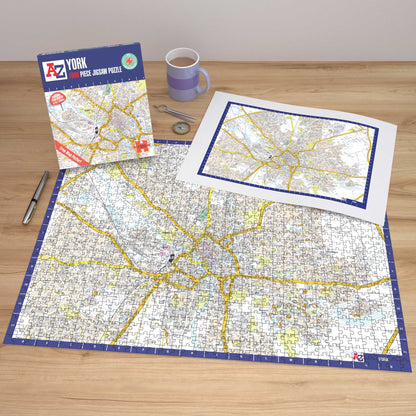 A-Z Map of York 1000 Piece Jigsaw
