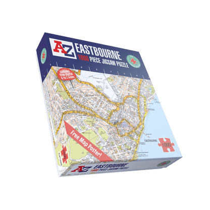 Carte d'Eastbourne de A à Z, puzzle de 1000 pièces