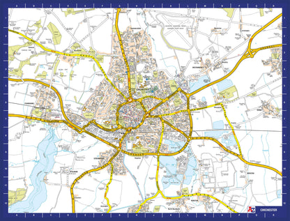 Puzzle 1000 pièces de la carte de Chichester de A à Z