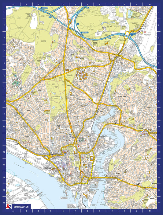 Carte de Southampton de A à Z, puzzle de 1000 pièces