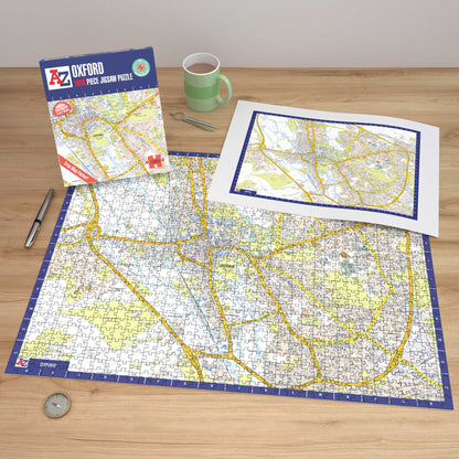 A-Z Map of Oxford 1000 Piece Jigsaw
