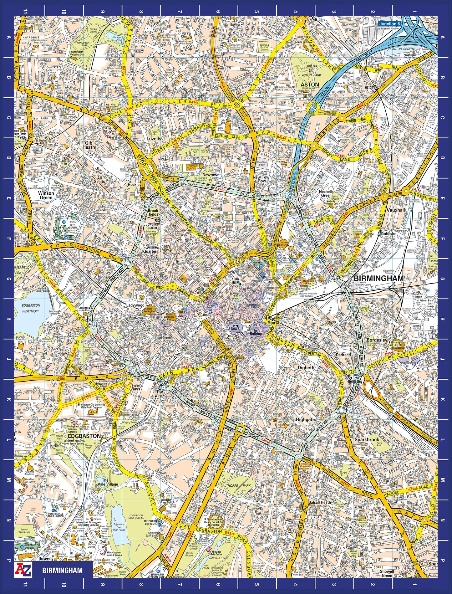 A-Z Map of Birmingham 1000 Piece Jigsaw