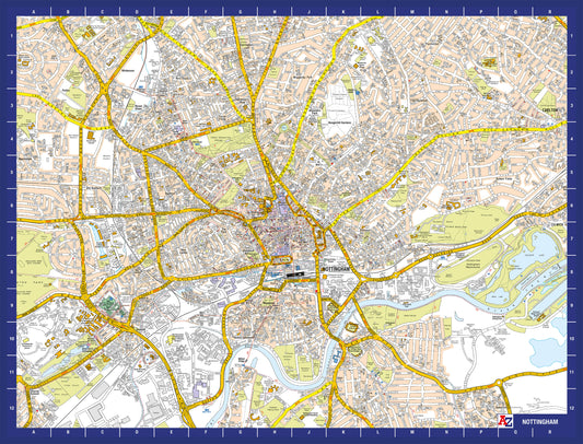A-Z Map of Nottingham 1000 Piece Jigsaw