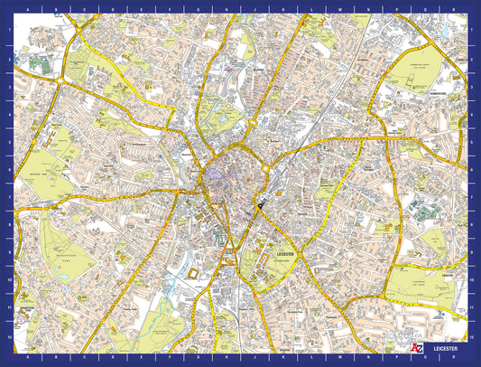 A-Z Map of Leicester 1000 Piece Jigsaw