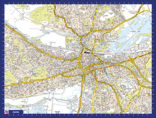 A-Z Map of Reading 1000 Piece Jigsaw