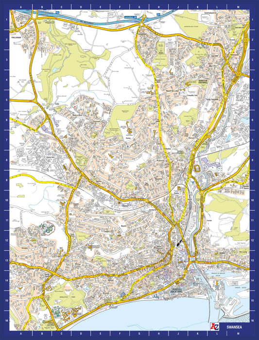 A-Z Map of Swansea 1000 Piece Jigsaw