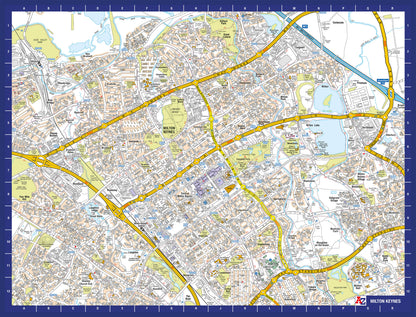 A-Z Map of Milton Keynes 1000 Piece Jigsaw