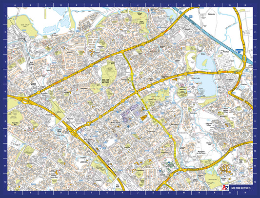 A-Z Map of Milton Keynes 1000 Piece Jigsaw