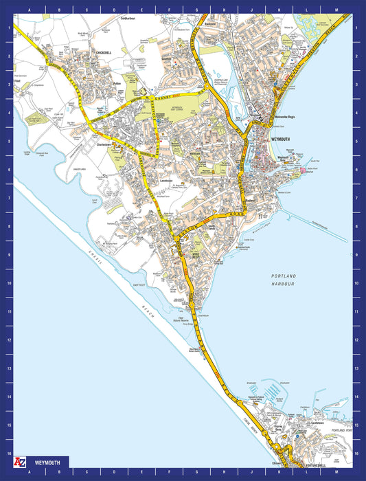 A-Z Map of Weymouth 1000 Piece Jigsaw