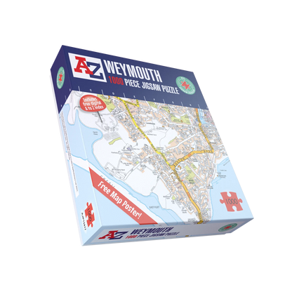 A-Z Map of Weymouth 1000 Piece Jigsaw