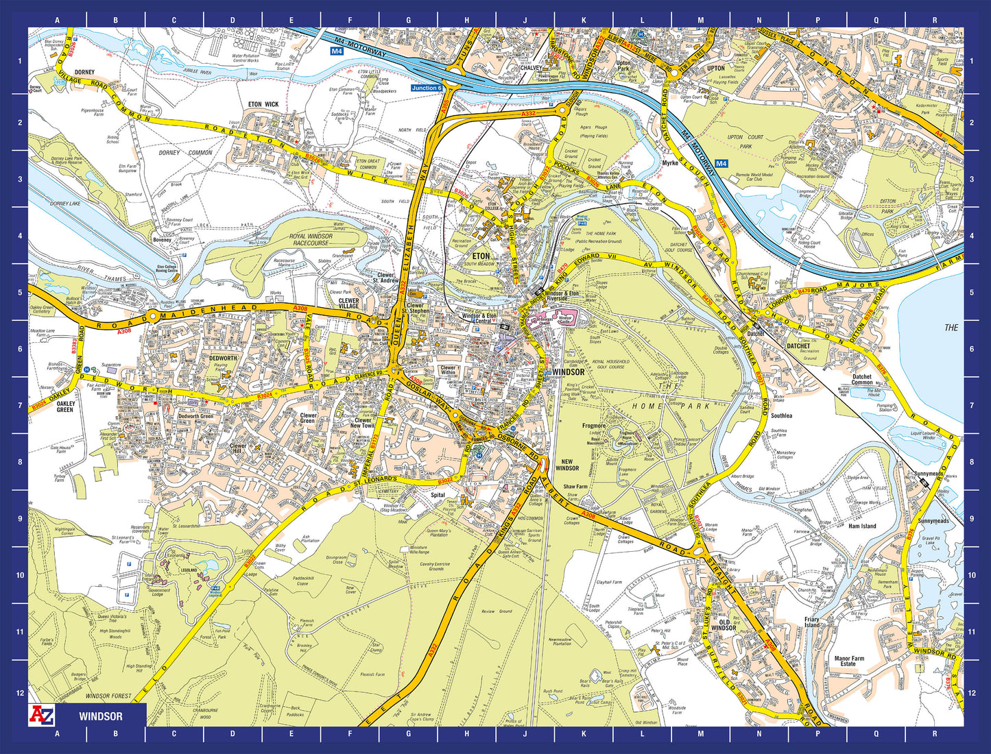 A-Z Map of Windsor 1000 Piece Jigsaw