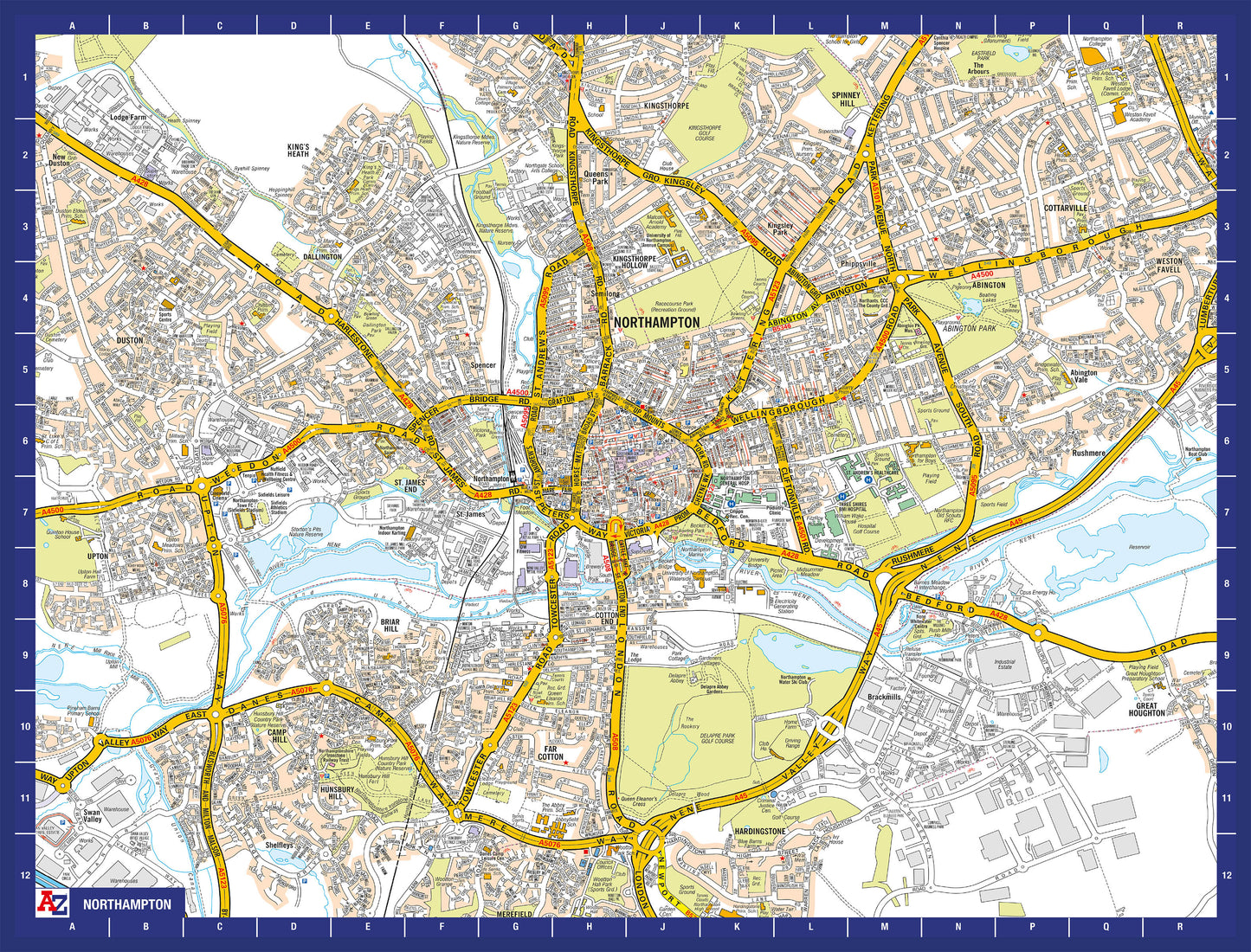A-Z Map of Northampton 1000 Piece Jigsaw