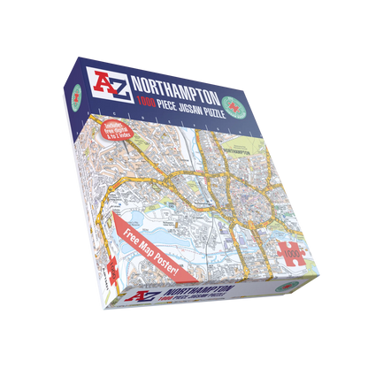 A-Z Map of Northampton 1000 Piece Jigsaw
