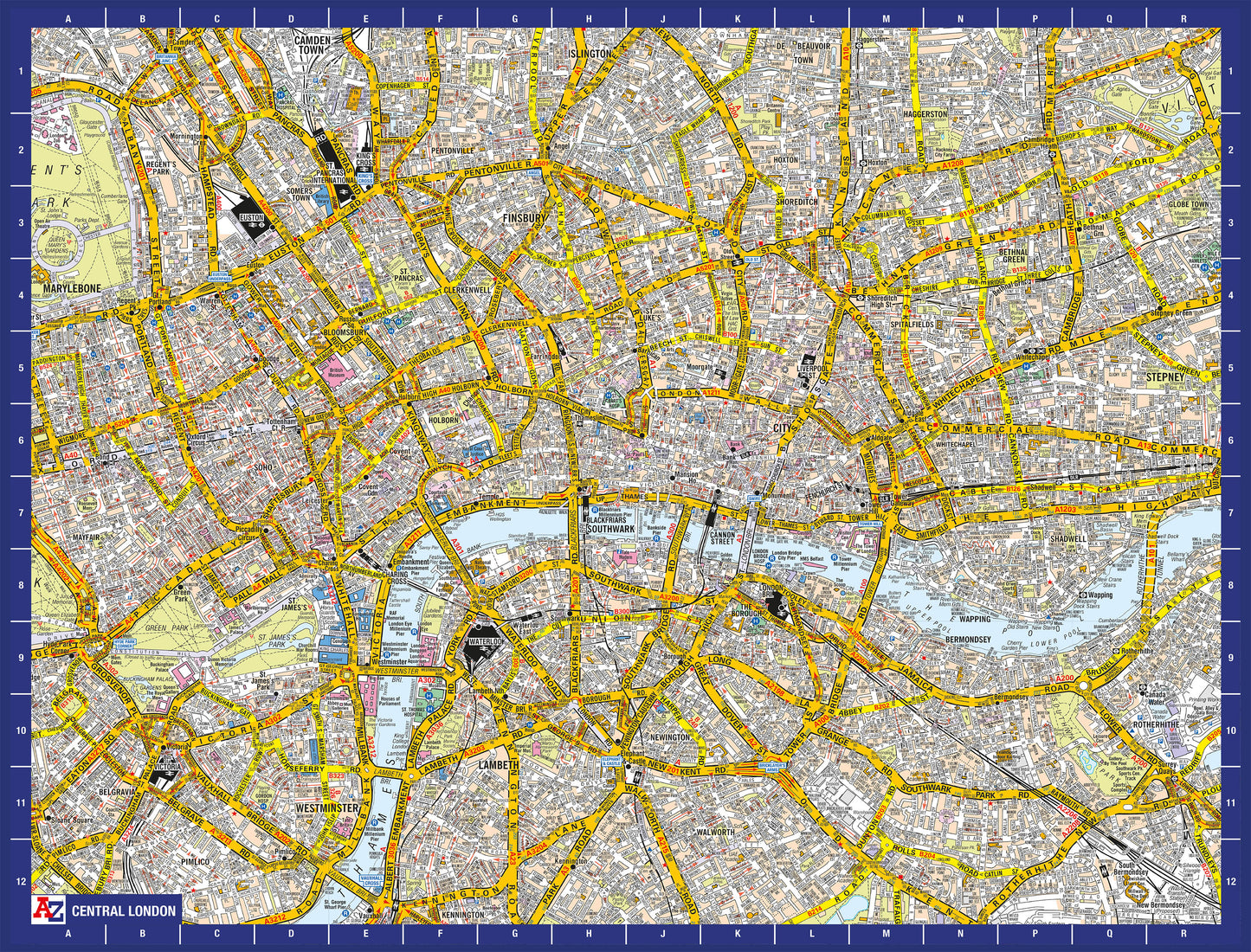 A-Z Map of London 1000 Piece Jigsaw