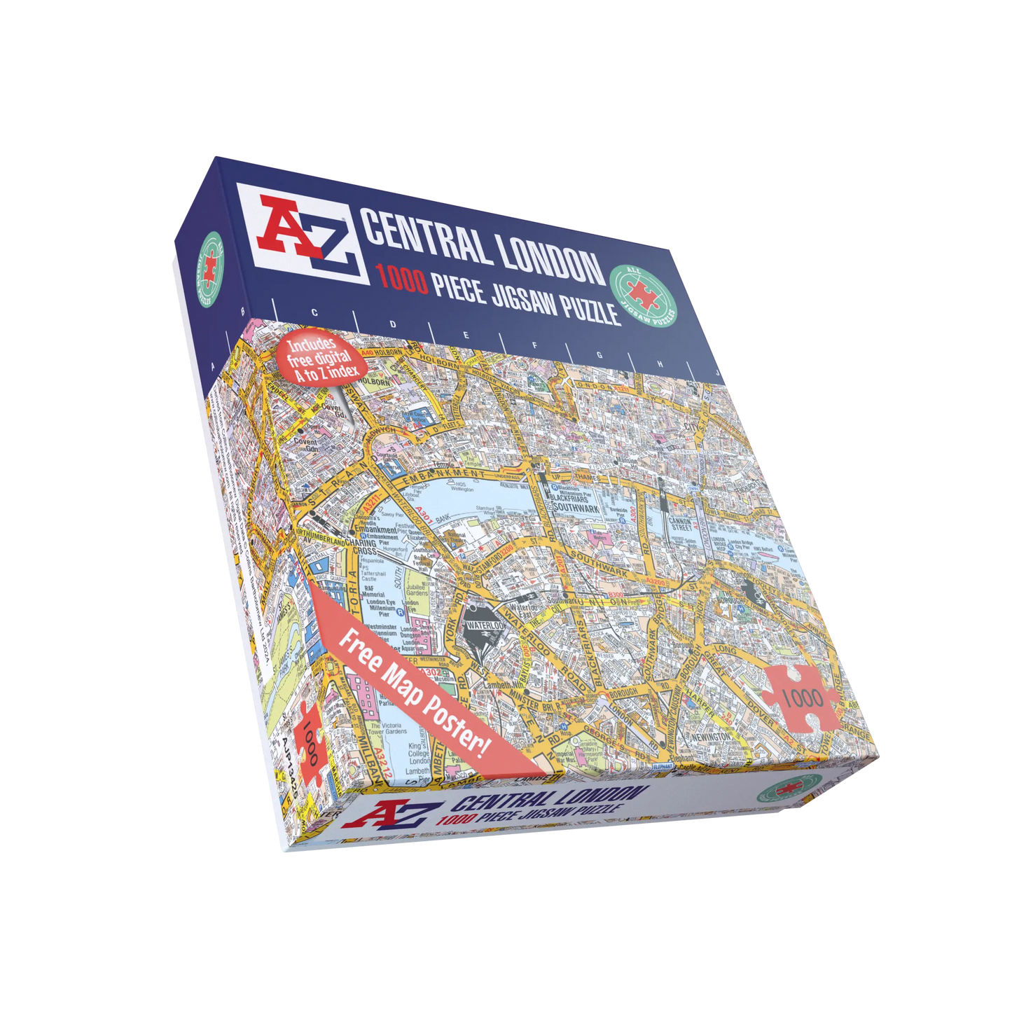 A-Z Map of London 1000 Piece Jigsaw