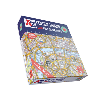 A-Z Map of London 1000 Piece Jigsaw