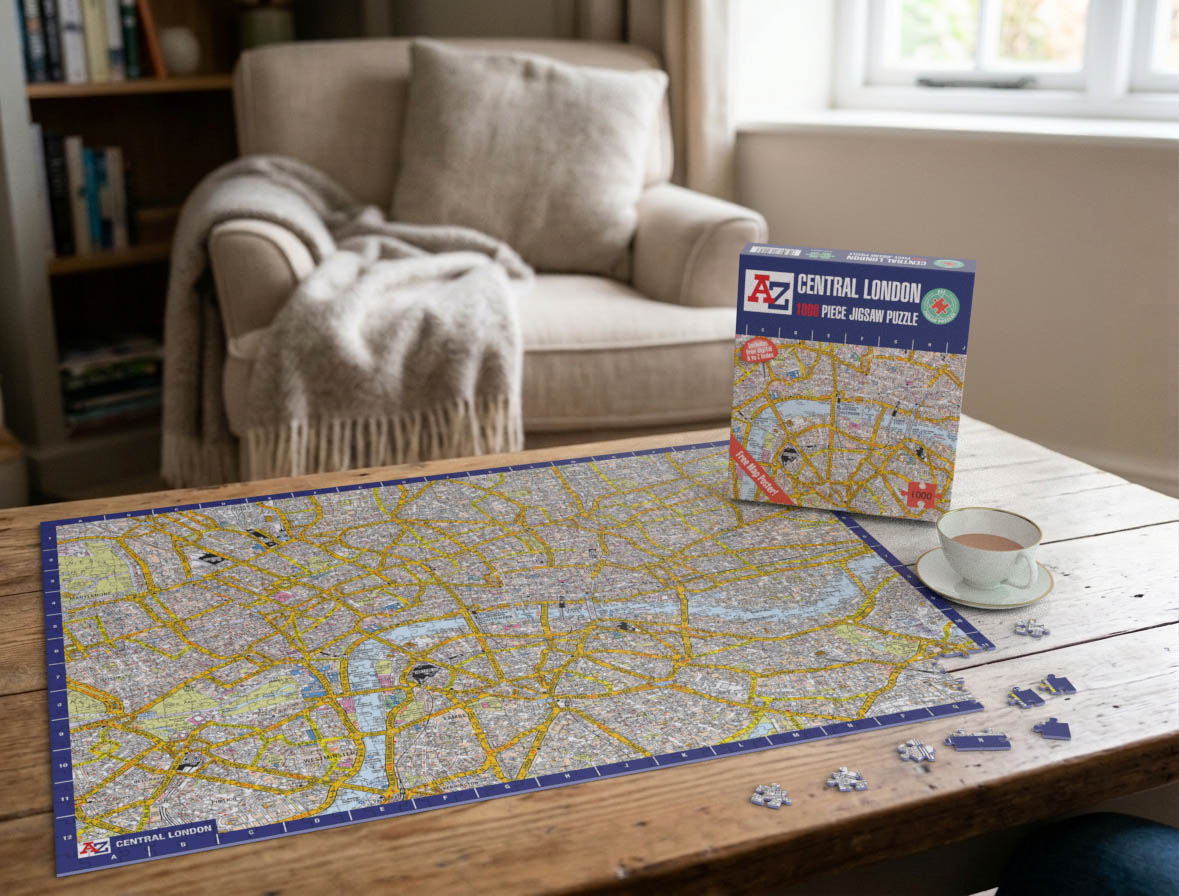 A-Z Map of London 1000 or 300 Piece Jigsaw