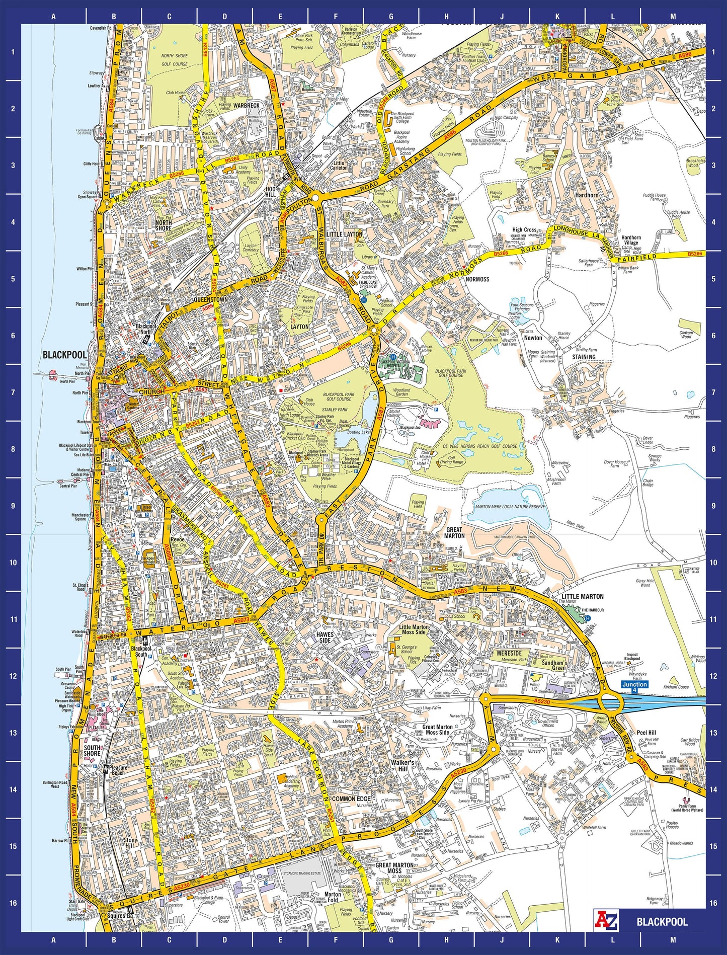 A-Z Map of Blackpool 1000 Piece Jigsaw