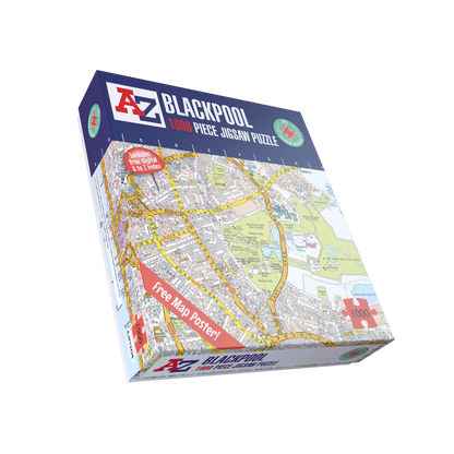 A-Z Map of Blackpool 1000 Piece Jigsaw