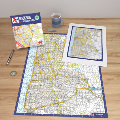 A-Z Map of Blackpool 1000 Piece Jigsaw
