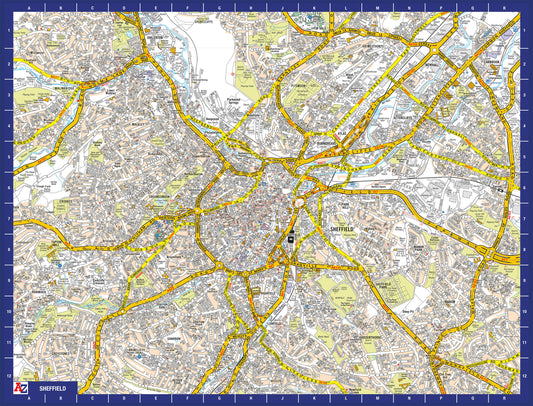 A-Z Map of Sheffield 1000 Piece Jigsaw