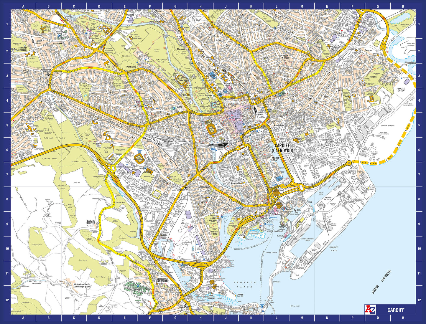 A-Z Map of Cardiff 1000 Piece Jigsaw