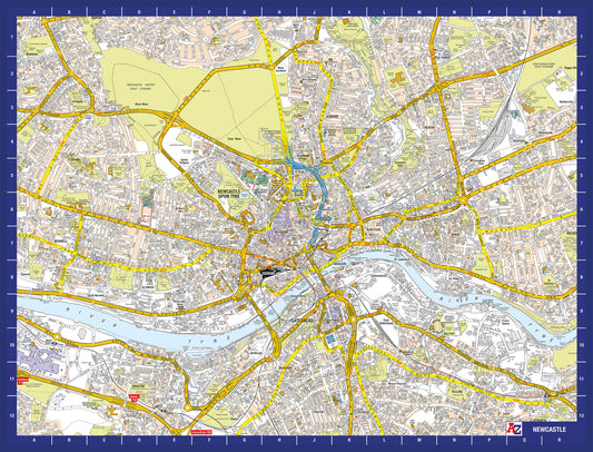 A-Z Map of Newcastle 1000 Piece Jigsaw