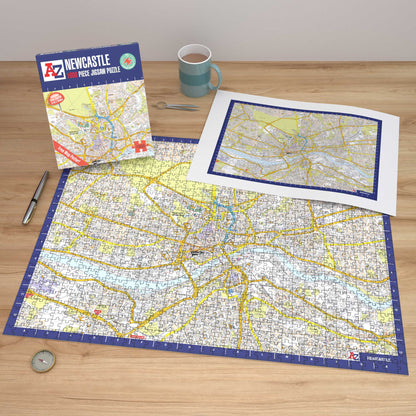 A-Z Map of Newcastle 1000 Piece Jigsaw