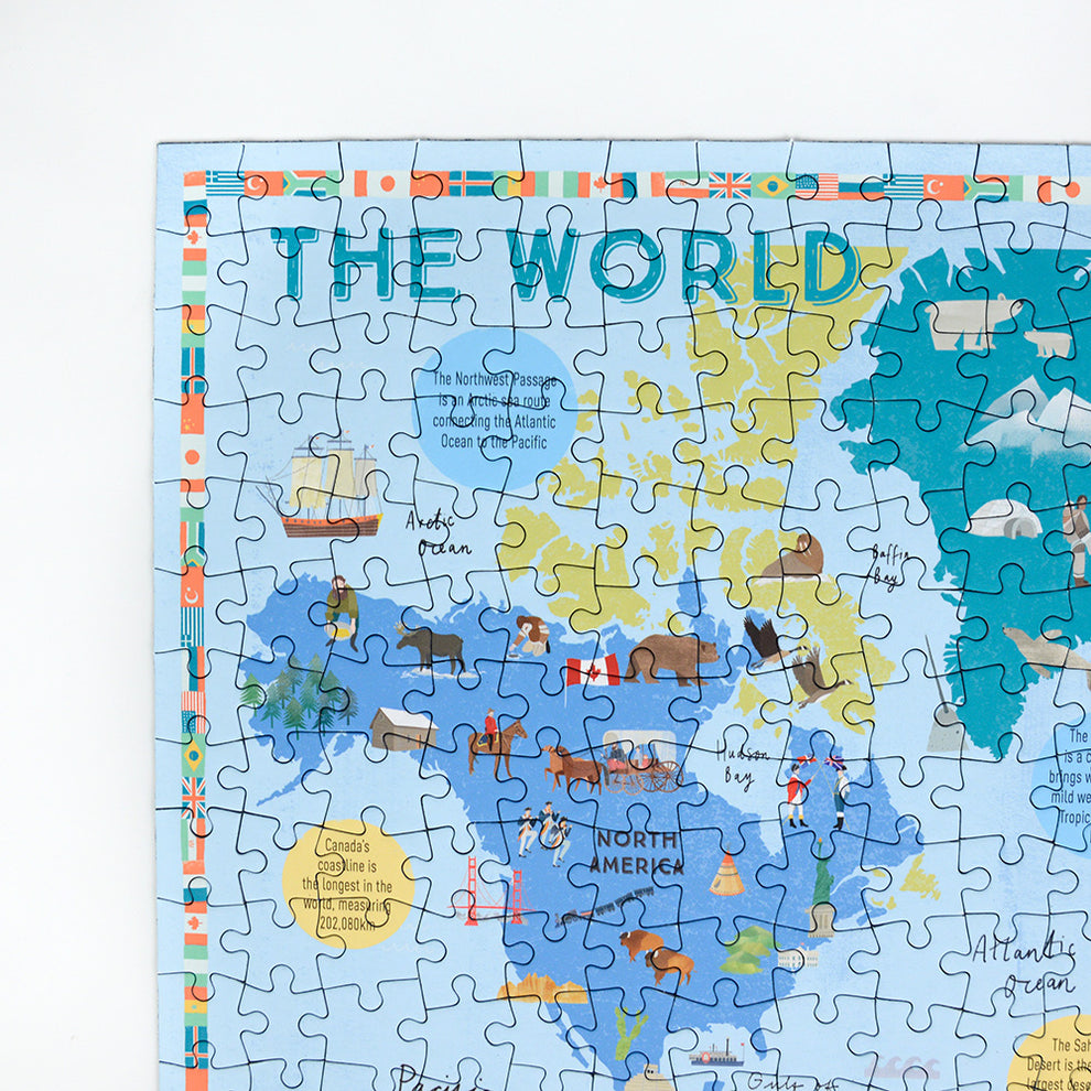 Map View Puzzle Prisoners of Geography World Map 500 Piece Jigsaw Puzzle | All Jigsaw ...
