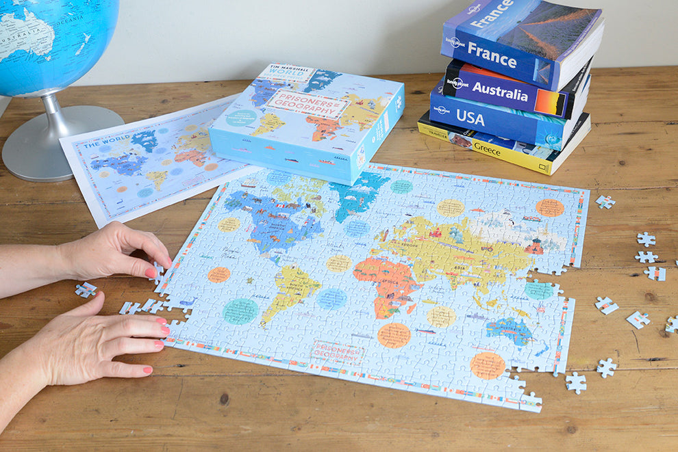 Map View Puzzle Prisoners of Geography World Map 500 Piece Jigsaw Puzzle | All Jigsaw ...