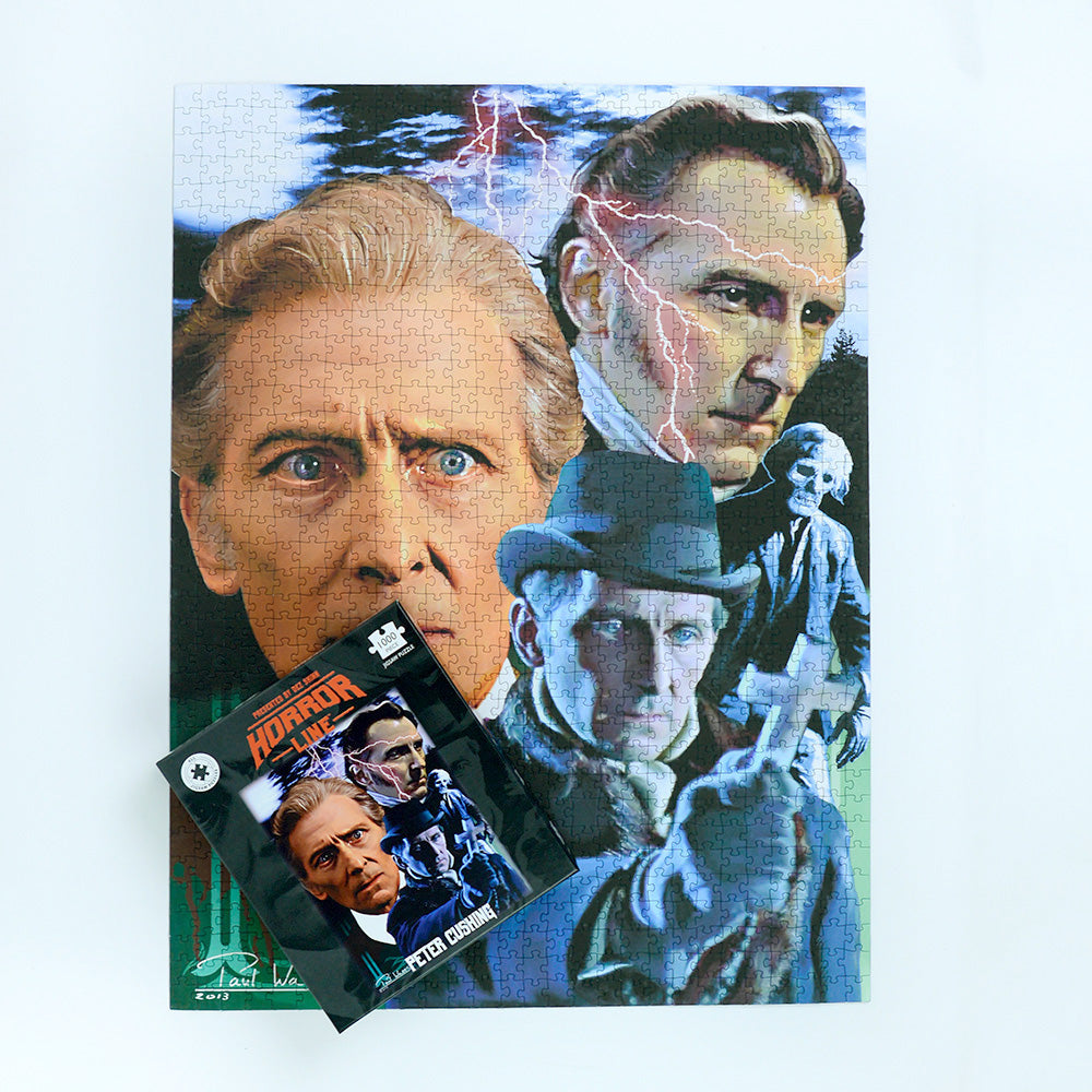 Puzzle Horror 1000 Pezzi - Peter Cushing: Tributo Ai Film Classici Cult - 66x50 Cm - Edizione Collezionisti