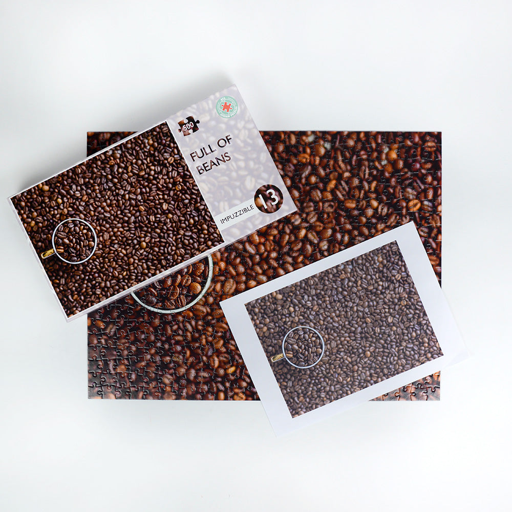 Full of Beans - Impuzzible No.13 - 1000 or 500 Piece Jigsaw Puzzle