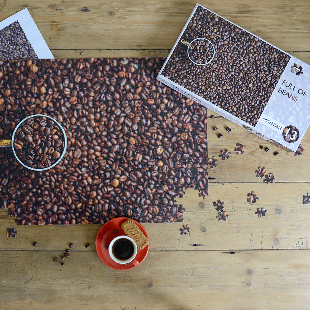 Full of Beans - Impuzzible No.13 - 1000 or 500 Piece Jigsaw Puzzle