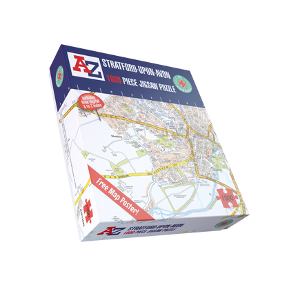 A-Z Map of Stratford-upon-Avon 1000 Piece Jigsaw