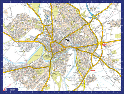 A-Z Map of Chester 1000 Piece Jigsaw