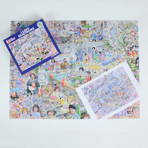 Mike Jupp I Love Healthcare 1000 Piece Jigsaw Puzzle – All Jigsaw Puzzles